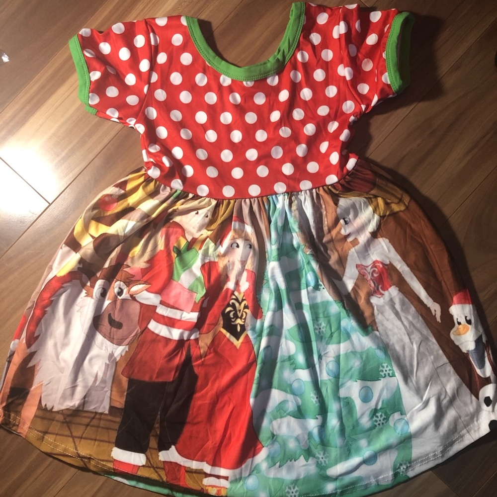 New Anna & Elsa Frozen Christmas Dress